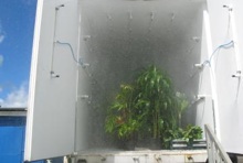 Pest abatement hot water shower